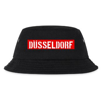 Düsseldorf - NRW - Rhein - Kinder Bucket Hat - Schwarz - Vorne