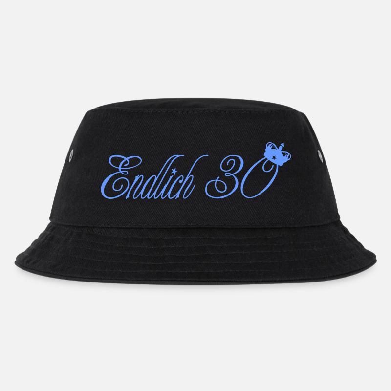 endlich_30 - Kinder Bucket Hat - Schwarz