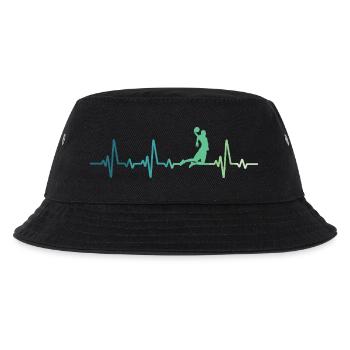 Basketball Heartbeat Basketball Player - Kids’ Bucket Hat - black - Front