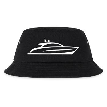 Yacht Silhouette Minimalist Design - Kids’ Bucket Hat - black - Front