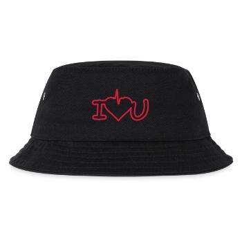 i love you - Kinder Bucket Hat - Schwarz - Vorne