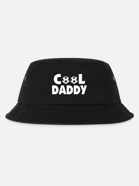 Cool Soccer Football Daddy - Kids’ Bucket Hat - black