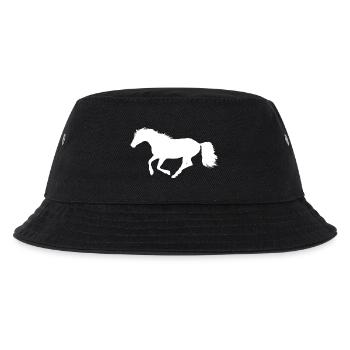Cheval au galop - Silhouette Blanc Blanc - Bob Enfant - noir - Devant