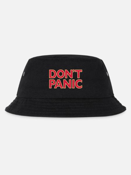 don't panic - Kids’ Bucket Hat - black