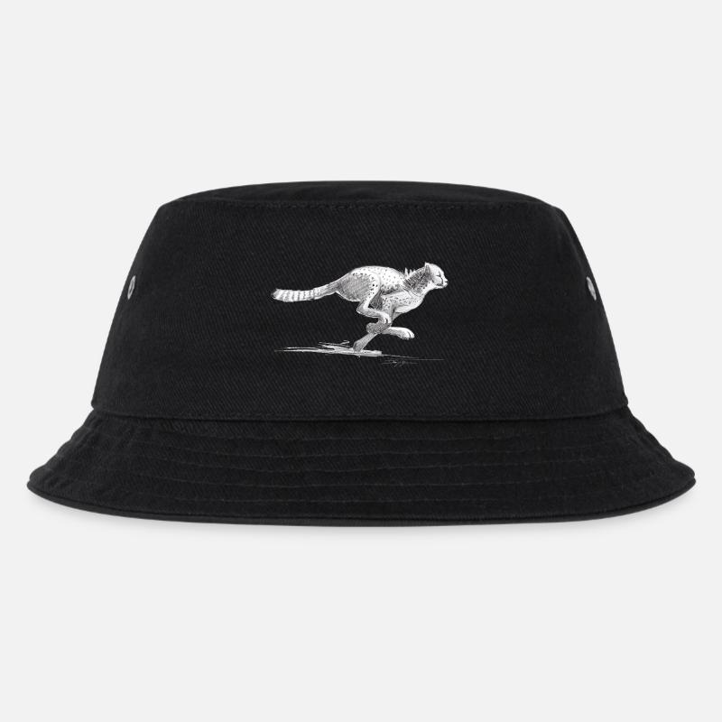 Gepard - Kinder Bucket Hat - Schwarz