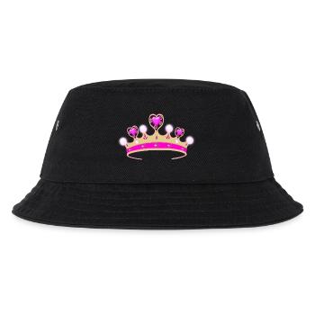 Du bist die Prinzessin! - Kinder Bucket Hat - Schwarz - Vorne