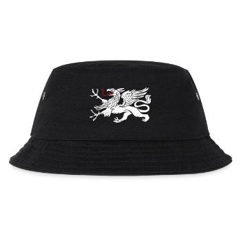 Rostock griffin in white with red tongue - Kids’ Bucket Hat - black - Front