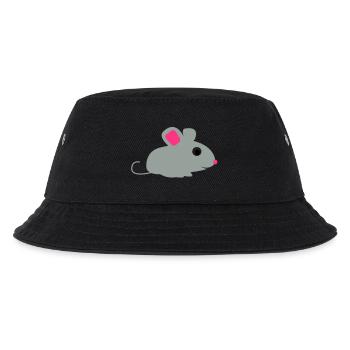 maus - Kinder Bucket Hat - Schwarz - Vorne