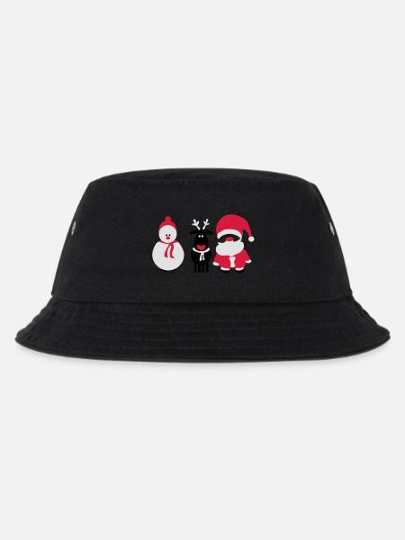 christmas crew 3 - Kids’ Bucket Hat - black