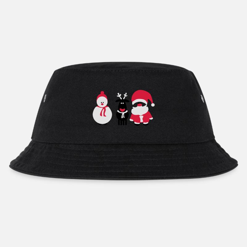 christmas crew 3 - Kids’ Bucket Hat - black