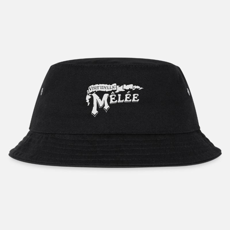 Visit Idyllic Melée - Kinder Bucket Hat - Schwarz