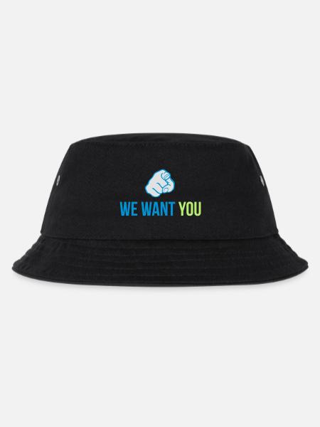 we want you - Kinder Bucket Hat - Schwarz