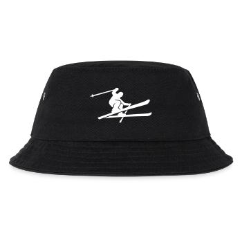 Ski - Kinder Bucket Hat - Schwarz - Vorne