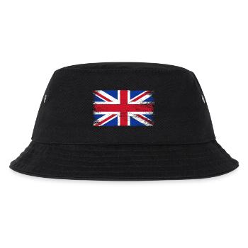 Distressed Union Jack Print - Kids’ Bucket Hat - black - Front