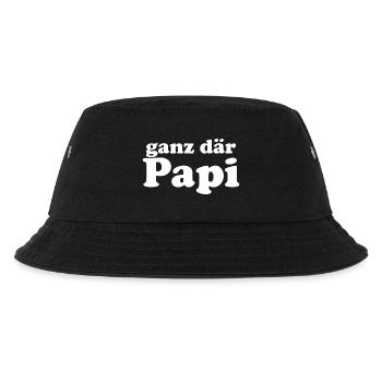 ganz dr Papi - Kinder Bucket Hat - Schwarz - Vorne