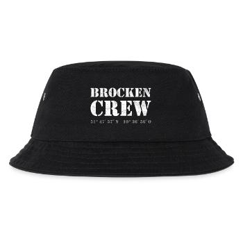 Harz Style - Brocken CREW - Harz wandern - Kinder Bucket Hat - Schwarz - Vorne