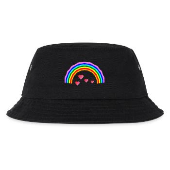 coeur arc-en-ciel coeur arc-en-ciel - Bob Enfant - noir - Devant