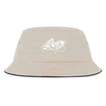 Hand Drawn Sneaker Sketch - Kids’ Bucket Hat - ecru/navy - Front