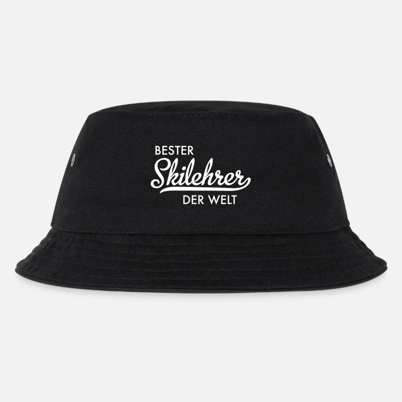 Skilehrer - Kinder Bucket Hat - Schwarz