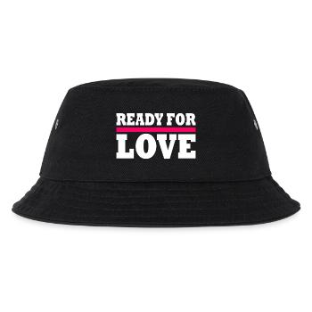 Ready for love - Kinder Bucket Hat - Schwarz - Vorne