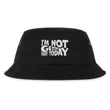 not getting ready today - Kinder Bucket Hat - Schwarz - Vorne