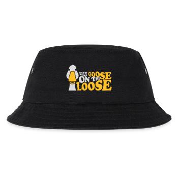 goose on the loose - Kinder Bucket Hat - Schwarz - Vorne
