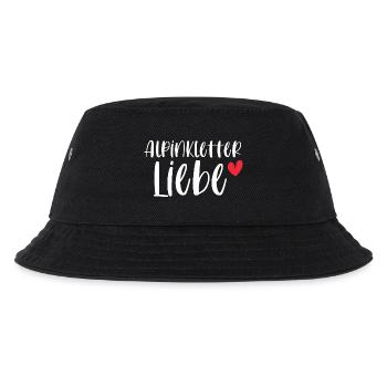 Klettern Alpinklettern Liebe Berge Geschenk - Kinder Bucket Hat - Schwarz - Vorne