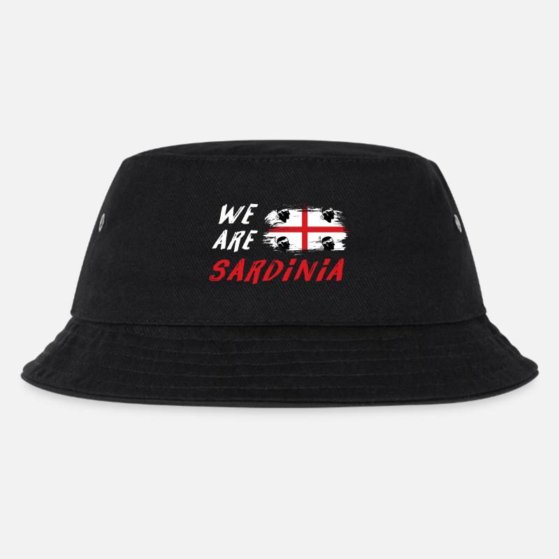 Wir sind Sardinien - Kinder Bucket Hat - Schwarz