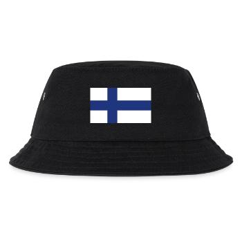 Finland National Flag - Kids’ Bucket Hat - black - Front