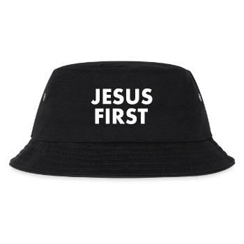 Jesus first - Kids’ Bucket Hat - black - Front