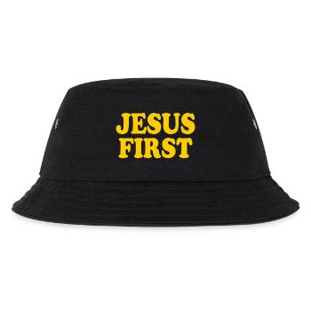 Jesus first - Kids’ Bucket Hat - black - Front