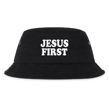 Jesus first - Kids’ Bucket Hat - black - Front