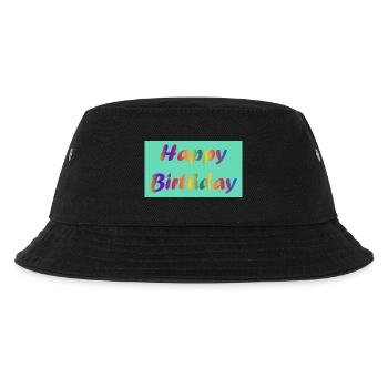 ALLES GUTE ZUM GEBURTSTAG!. ALLES GUTE ZUM GEBURTSTAG!. JAHRESTAG. - Kinder Bucket Hat - Schwarz - Vorne