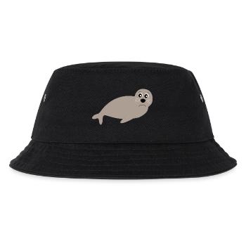 Seals, seals, seals, seals animals - Kids’ Bucket Hat - black - Front