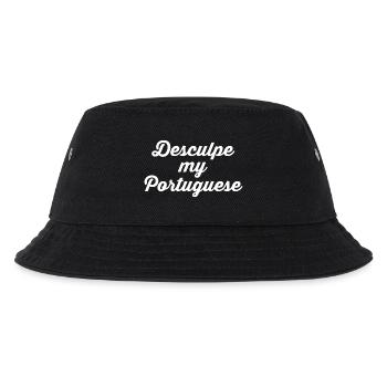 PORTUGAL Portugiesische Sprache - Kinder Bucket Hat - Schwarz - Vorne