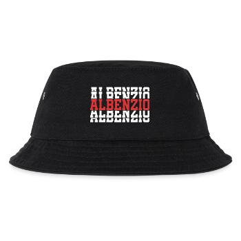 Albenzio t-shirt gift t-shirt stacked text - Kids’ Bucket Hat - black - Front