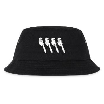 Rohrzange Skizze - Kinder Bucket Hat - Schwarz - Vorne