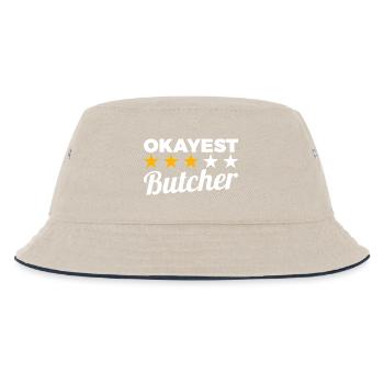 Okayest Butcher - Kids’ Bucket Hat - ecru/navy - Front