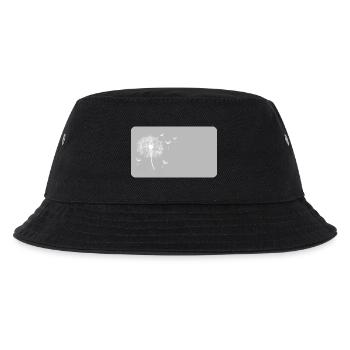 Pusteblume grau | personalisierbar  - Kinder Bucket Hat - Schwarz - Vorne