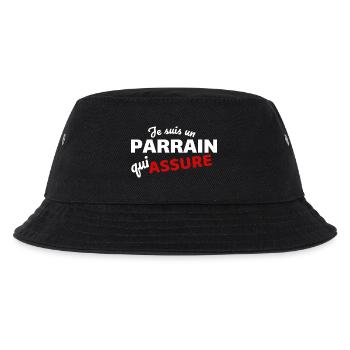 Je suis un Parrain qui Assure - Bob Enfant - noir - Devant