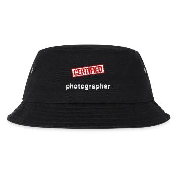 Photograph - Kinder Bucket Hat - Schwarz - Vorne