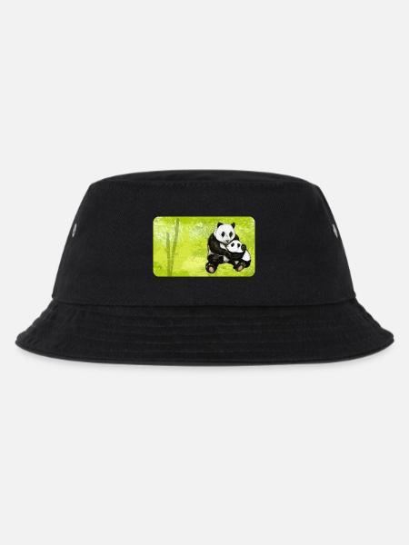 Maman Panda Ours avec Bébé Panda - Bob Enfant - noir