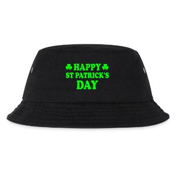 happy st patrick's day - Kids’ Bucket Hat - black - Front