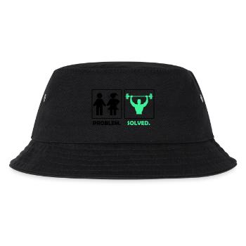 problem solved fitness - Kinder Bucket Hat - Schwarz - Vorne