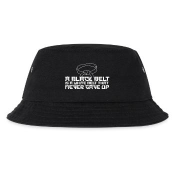 Ein schwarzer Gürtel ist ein weißer Gürtel, der nie aufgegeben hat - Kinder Bucket Hat - Schwarz - Vorne