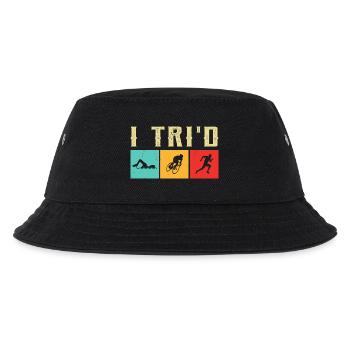 Triathlon-Anzug - Triathlet im Training - Kinder Bucket Hat - Schwarz - Vorne