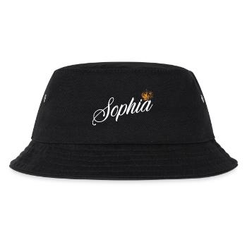 Sophia Benutzerdefinierter Name für Frauen Kinder Kleinkinder - - Kinder Bucket Hat - Schwarz - Vorne