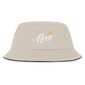 Nova Name pour Femme Enfant Bambin - Nova Custom - Bob Enfant - blanc cassé/bleu marine - Devant