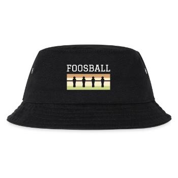 Tischfußball Retro - Kinder Bucket Hat - Schwarz - Vorne