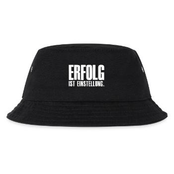 Erfolg ist Einstellung Gründer Unternehmer - Kinder Bucket Hat - Schwarz - Vorne